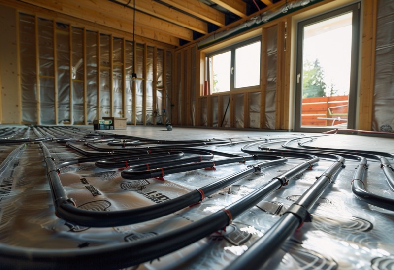 Монтаж водяного тёплого пола в частном доме